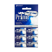 Cargar imagen en el visor de la galería, Cuchillas para Afeitar Dorco Prime Platinum Doble Filo 30 uds